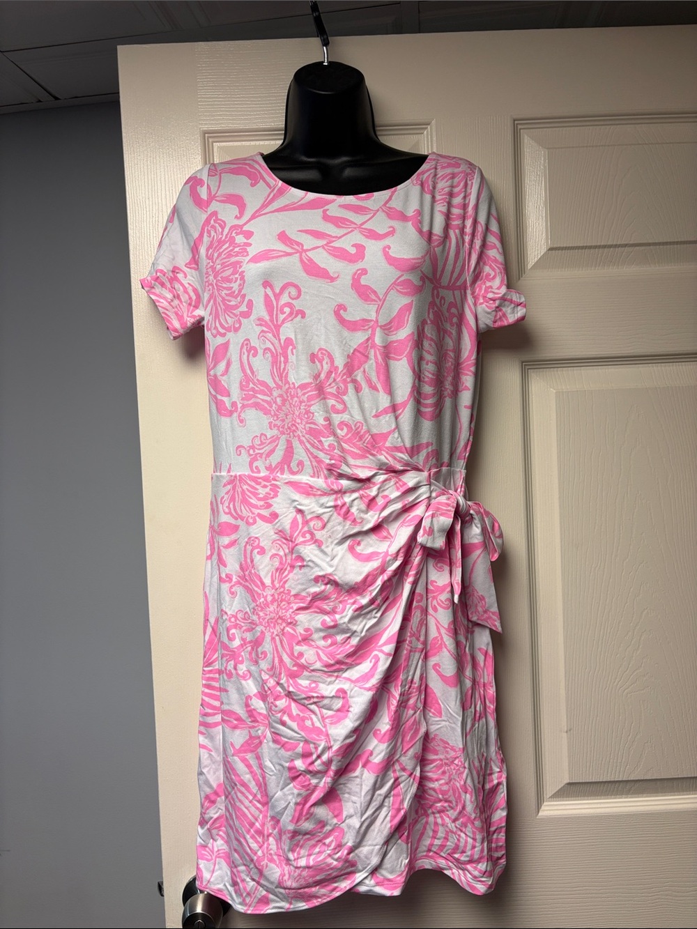 Lilly Pulitzer Blaise Rousseau Pink Glisten in the Sun Floral Midi Dress